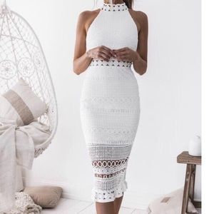 White Lace Dress - twosisters the label